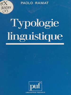 cover image of Typologie linguistique